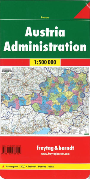Austria administration : 1:500,000 = Österreich verwaltung : 1:500,000 Freytag & Berndt
