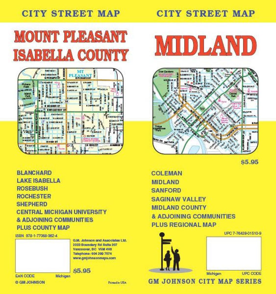 Midland : city street map = Mount Pleasant : Isabelle County : city street map GM Johnson