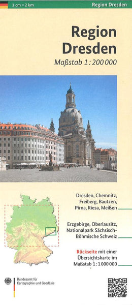 Dresden Regional Map Bundesamt für Kartographie und Geodäsie