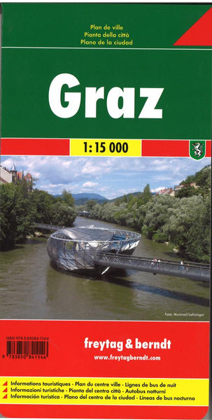 Graz city map 1:15 000 Freytag & Berndt