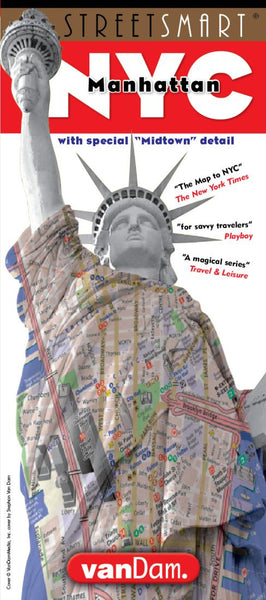 New York City, Manhattan StreetSmart Map VanDam Maps