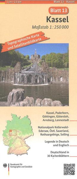 Kassel 1:250 000, blatt 13 Bundesamt für Kartographie und Geodäsie