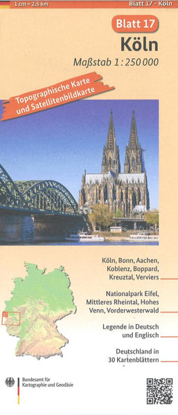 Köln 1:250 000, blatt 17 Bundesamt für Kartographie und Geodäsie
