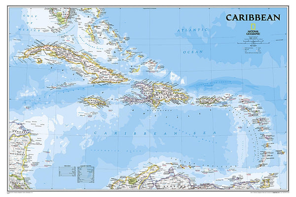 Caribbean Classic [Tubed] National Geographic Maps