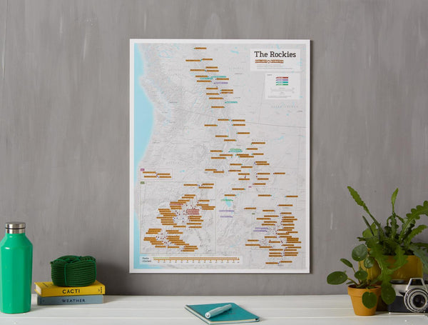 Scratch-Off Rocky Mountain Peaks Maps International Ltd.