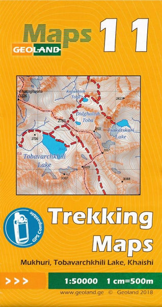 Mukhuri, Tobavarchkhili Lake, Khaishi  - Georgia trekking map sheet 11 GeoLand