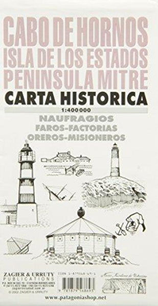 Cabo de Hornos : Isla de los Estados : peninsula mitre : carta historica Zagier & Urruty
