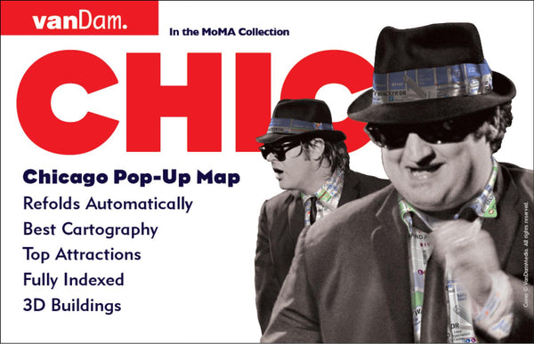 CHIC : Chicago pop-up map VanDam Maps