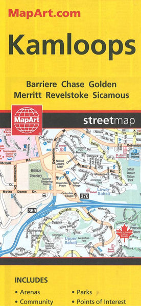 Kamloops, British Columbia : Street Map MapArt Publishing Corporation