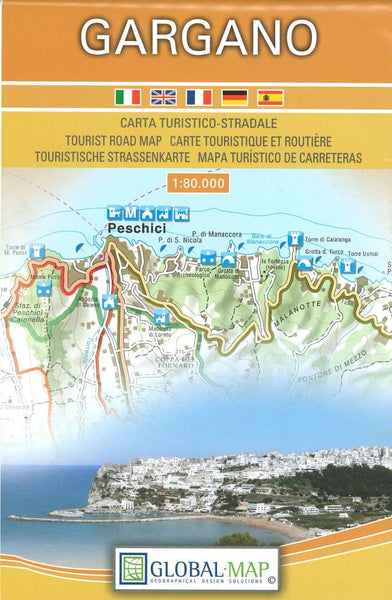 Gargano : carta turistico-stradale 1:80.000 Litografia Artistica Cartografica