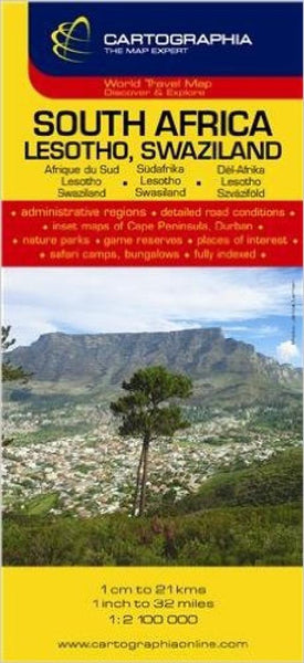 South Africa : Lesotho, Swaziland Cartographia