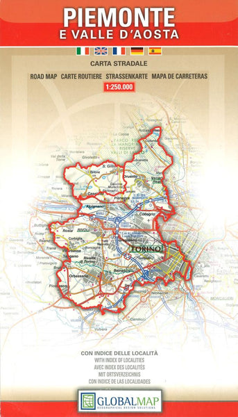 Piemonte e Valle d'Aosta : carta stradale Litografia Artistica Cartografica