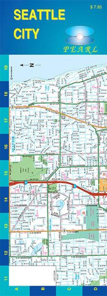 Seattle City : pearl laminated map GM Johnson