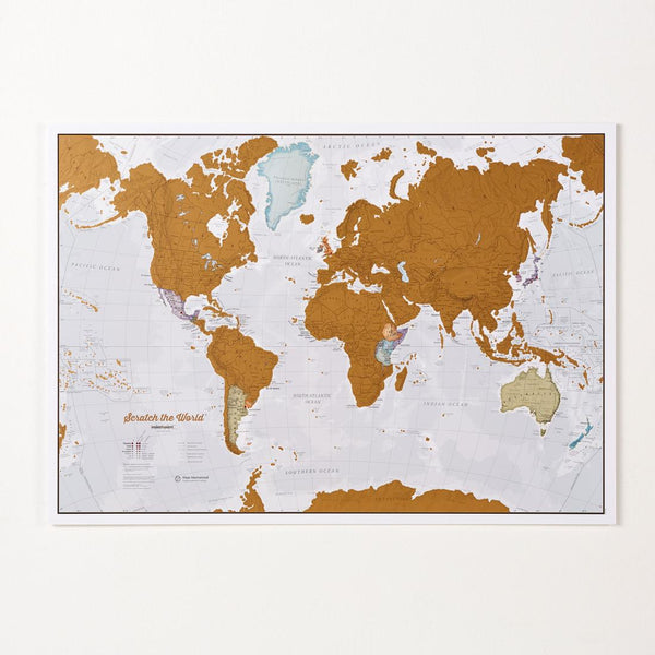 Scratch the World - Small (17" x 22") Maps International Ltd.