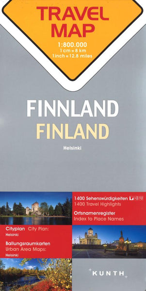Finland, Helsinki : travel map = Finnland, Helsinki = Suomi, Helsinki = Finlande, Helsinki Kunth Verlag
