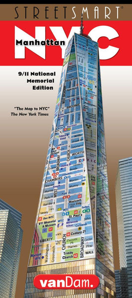 New York City, 9/11 Memorial StreetSmart VanDam Maps