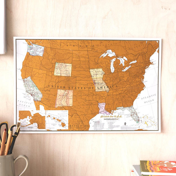Scratch-Off United States Map - Travel Maps International Ltd.