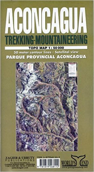 Aconcagua : trekking-mountaineering : topo map 1:50,000 Zagier & Urruty