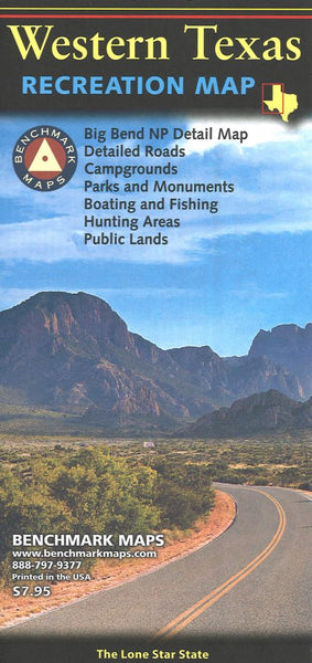 Texas, Western, Recreation Map Benchmark Maps