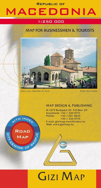 Republic of Macedonia : 1:250,000 : road map GiziMap