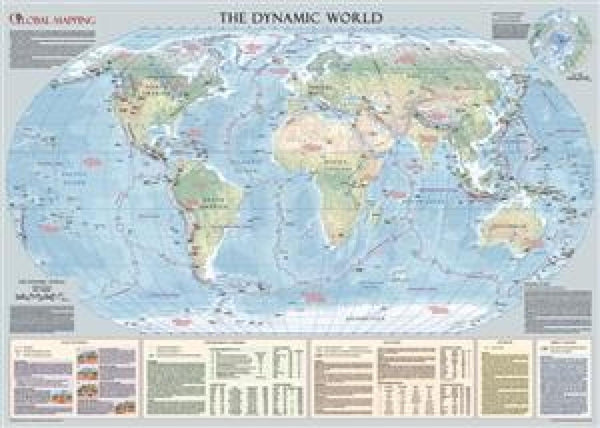The Dynamic World Physical Wall Map [Laminated] World Mapping Ltd