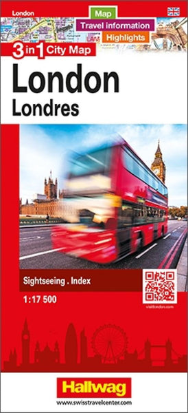 London : 3 in 1 city map = Londres : 3 in 1 city map = Londra : 3 in 1 city map Hallwag Kummerly Frey AG