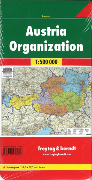 Austria organization  : 1:500,000 Freytag & Berndt