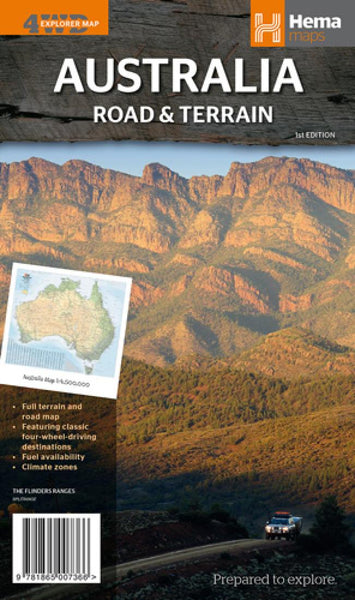 Australia : road & terrain : 4wd explorer map Hema Maps