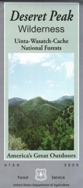 Uinta-Wasatch-Cache National Forest - Deseret Peak Wilderness Map United States Forest Service