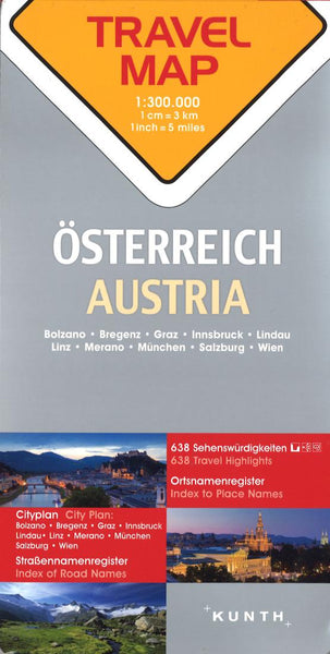 Austria : travel map = Österreich = Autriche Kunth Verlag