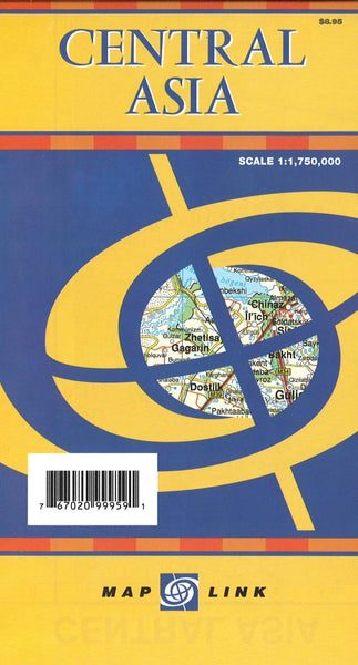 Asia, Central Folded Map Map Link