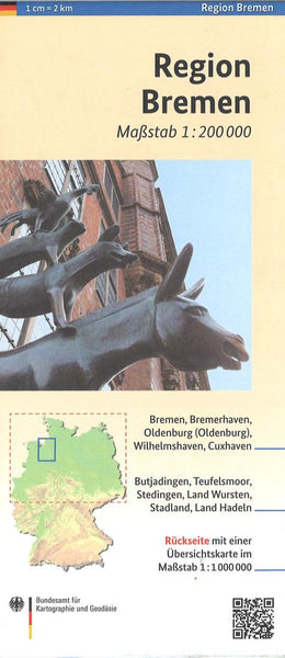 Bremen Regional Map Bundesamt für Kartographie und Geodäsie