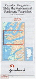 Nuuk, Greenland Hiking Map 1:75,000