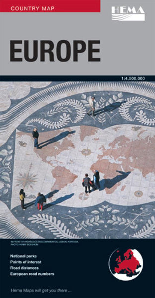 Europe : world region map Hema Maps