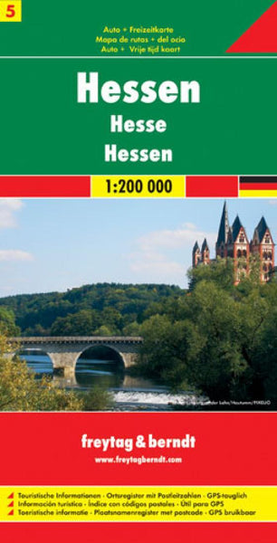 Hessen, Germany, Freizeitkarte 5 Freytag & Berndt