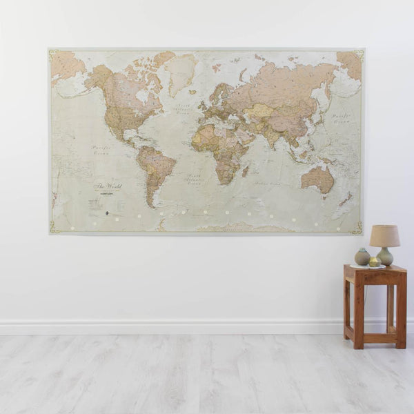 Antique World Laminated - Huge Maps International Ltd.