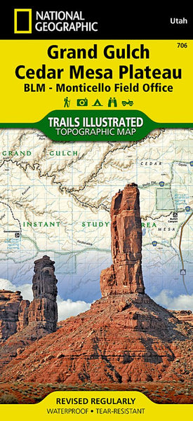Grand Gulch : Cedar Mesa Plateau : BLM-Monticello field office National Geographic Maps