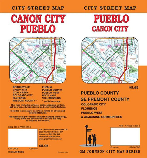 Pueblo : Canon City : city street map = Canon City : Pueblo : city street map GM Johnson