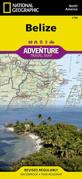 Belize AdventureMap National Geographic Maps