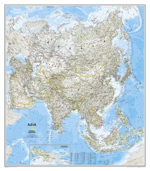 Asia Classic Wall Map [Laminated] National Geographic Maps