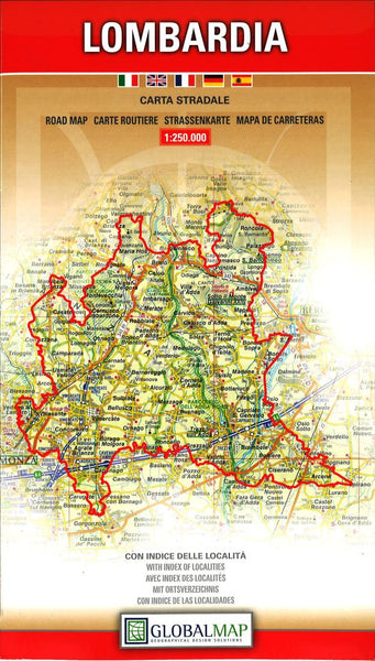 Lombardia : carta stradale Litografia Artistica Cartografica