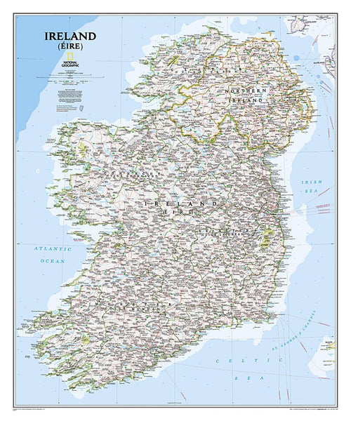 Ireland classic : wall map National Geographic Maps