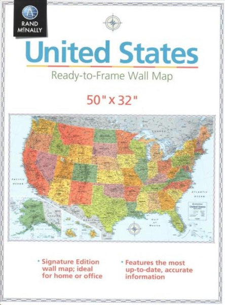 USA, Signature Edition Wall Map, Folded Rand McNally