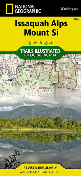 Issaquah Alps/Mount Si, WA, Map 824 National Geographic Maps