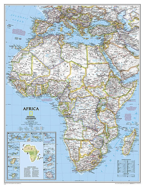 Africa : enlarged  (Tubed) National Geographic Maps