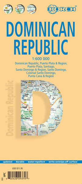 Dominican Republic Road Map Borch GmbH.