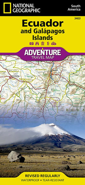 Ecuador and Galapagos Adventure Map 3403 National Geographic Maps