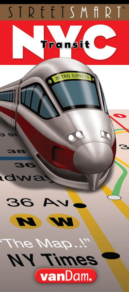 NYC Transit StreetSmart Map VanDam Maps