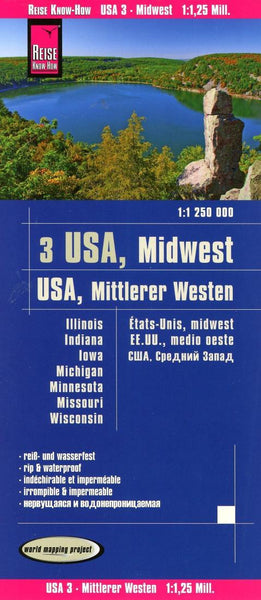 USA, Midwest : 1:1 250 000 = USA Reise Know-How Verlag