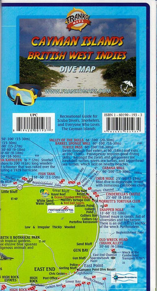 Franko's map of the Cayman Islands : British West Indies Frankos Maps Ltd.